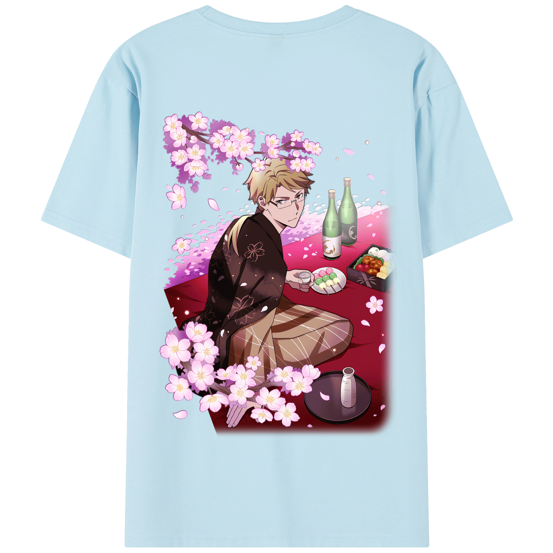 （画像用） 文豪ストレイドッグス Bungo Stray Dogs 綿100％半袖Tシャツ（背面プリント）